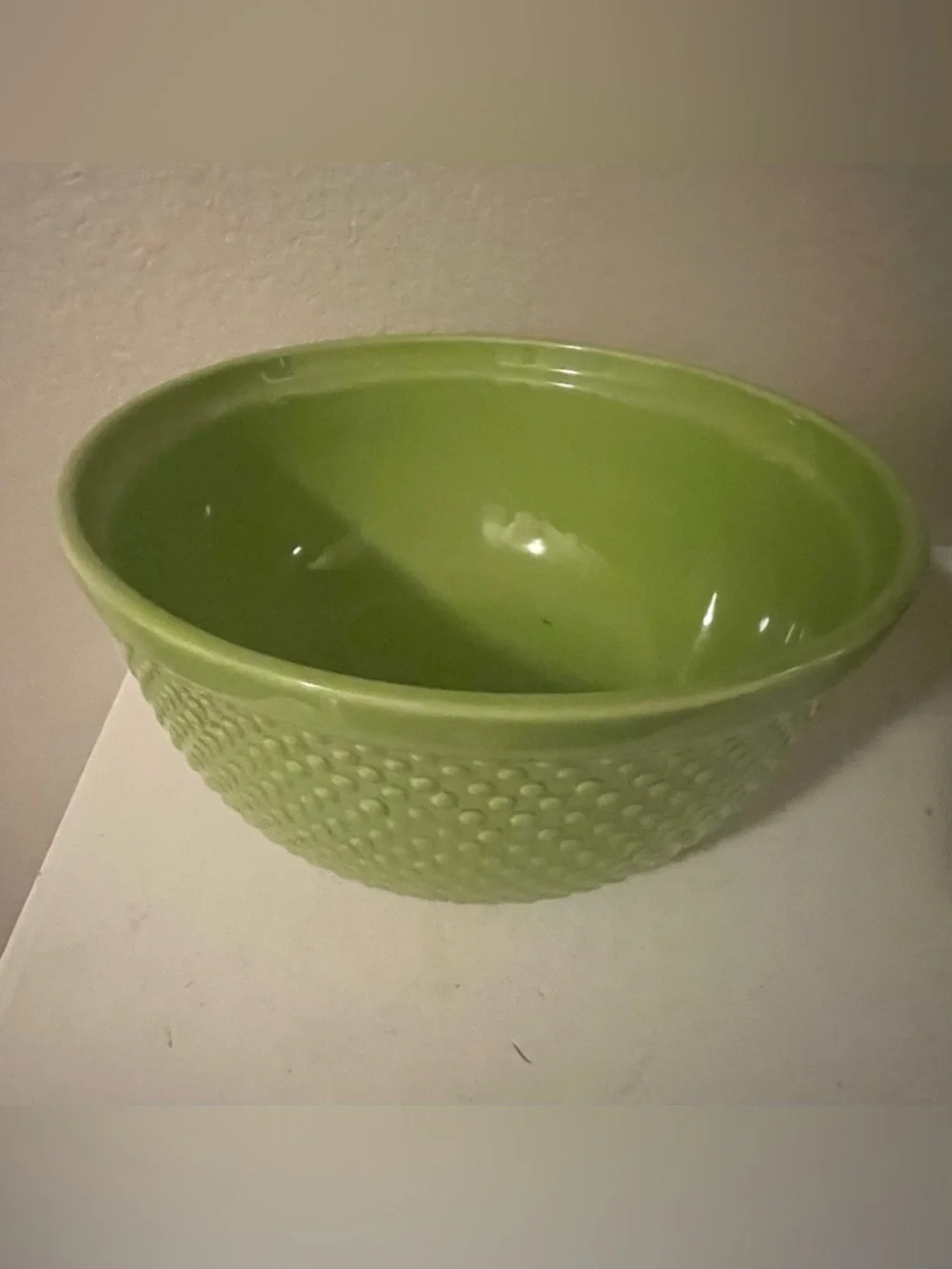 RARE Williams-Sonoma Green Vintage Hobnail Nesting Set - Set of 3